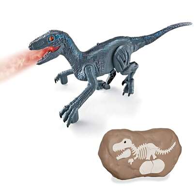  Brinquedo Infantil Boneco Dino Bots Velociraptor com Controle Remoto Polibrinq - AN2033
