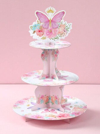 طقم حامل كيك على شكل فراشة وردية، صينية كيك متعددة الطبقات وإطار كيك، صينية طعام، ديكورات حفلة الفراشة، ديكورات استحمام الطفل والكشف عن نوع الجنين، ديكورات عيد ميلاد بموضوع الفراشة الوردية، هدايا عيد الميلاد ومستلزمات الحفلات، ديكورات كيك للمناسبات والأعياد، ديكورات منزلية، ديكورات غرفة، ديكورات طاولة، حامل عرض الكيك، ديكورات مطبخ ومخبز، حامل الكيك، ديكورات الطبخ والخبز اليدوي