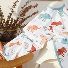 1PC Waterproof Coverall Baby Feeding Bib, Weaning Bib Attaches To Highchair And Table,Suction Cup Design,BLW Bibs Covers Baby - Multicolor - View 6