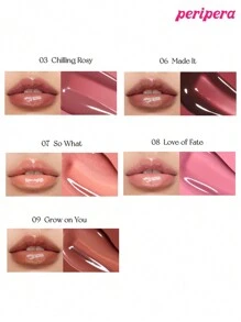 Peripera K-Beauty Ink Glasting 唇釉,純素,含植物萃取油,水感裸色唇釉,鏡面水光唇釉,玻璃唇釉,豐唇效果,自然保濕,輕盈滋潤,提亮光澤,持久,舒適,不黏膩 - #09 Grow on You - 查看 6