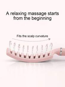 LICVIC 1 pieza Cepillo de pelo con ventilación y nombre grabado personalizado, cepillos de pelo personalizados para mujeres para secado con secador, cepillo de pelo curvado personalizado con nombre grabado, cepillos de pelo profesionales personalizables, Tamaño: 24,1x6cm, 3 colores: rosa/verde/azul