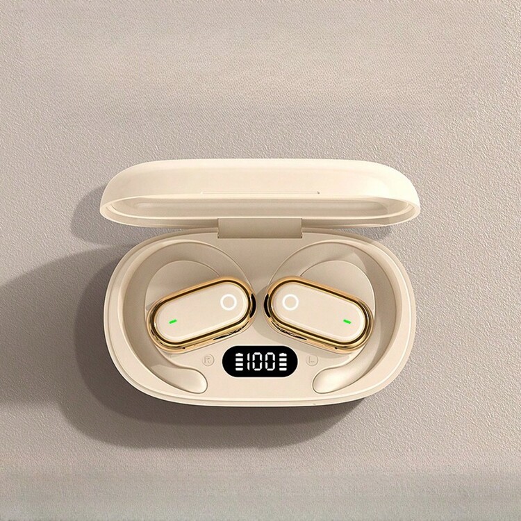 无线夹式睡眠耳机迷你运动耳塞 TWS HIFI 重低音立体声高清通话立体声耳机适用于 Android 兼容 iPhone 手机音乐耳机智能耳机 - 非透明多色可選 - 查看 3