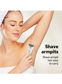 Elektrisch scheerapparaat voor vrouwen, USB-oplaadbaar multifunctioneel scheerapparaat met roestvrijstalen mesjes voor het verwijderen van haar op het gezicht, lichaam en bikinilijn