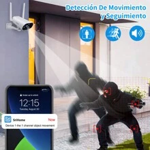 Kit Circuito Cerrado 4 Cámaras de seguridad con resolución 2MP visión nocturna incluida - Blanco - Ver 4