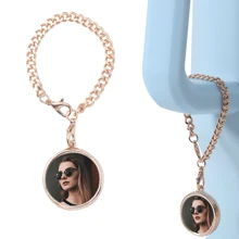 1pc Customizable Fashion Cup-Shaped Keychain, Pendant, Decorative Chain, Suitable For Cup Accessories, Gold/Silver Chain Pendant, Applicable For Glass Cup, Water Cup, Cup Handle Identification Pendant Chain, Cup Accessory Decorative Chain, Bag Decoration Chain, Personalized Customization Water Bottle, Reusable, Multi-Functional, Ornamental, Stylish, Exquisite, High-Quality, Custom, Son, Daughter, School Students, Workers, Kids, Office, Tea Room, School, Home, Home Refresh