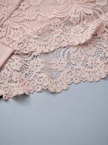 APRSEA 3pcs Women's Lace Panties, Minimalist & Comfortable, High-Waist Briefs - Multicolor - View 4