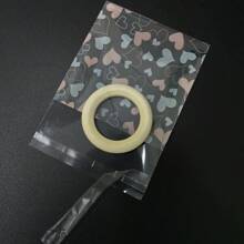 100pcs/Set Heart Shaped Gift Bags, Sizes: 7*7cm, 10*10cm, 14*14cm