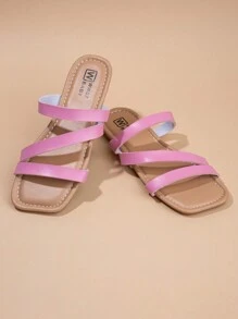 2024 Summer New Girls Woven Casual Soft Bottom Sandals