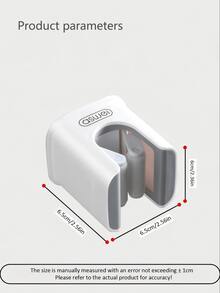 1 件免打孔拖把挂钩，拖把架壁挂式 - 重型拖把和扫帚收纳架，节省空间的拖把、扫帚和清洁工具实用夹，美观，易于安装#浴室收纳架，拖把和扫帚收纳夹，拖把收纳架，拖把夹浴室套装，马桶刷收纳工具，清洁浴室配件，家用小工具