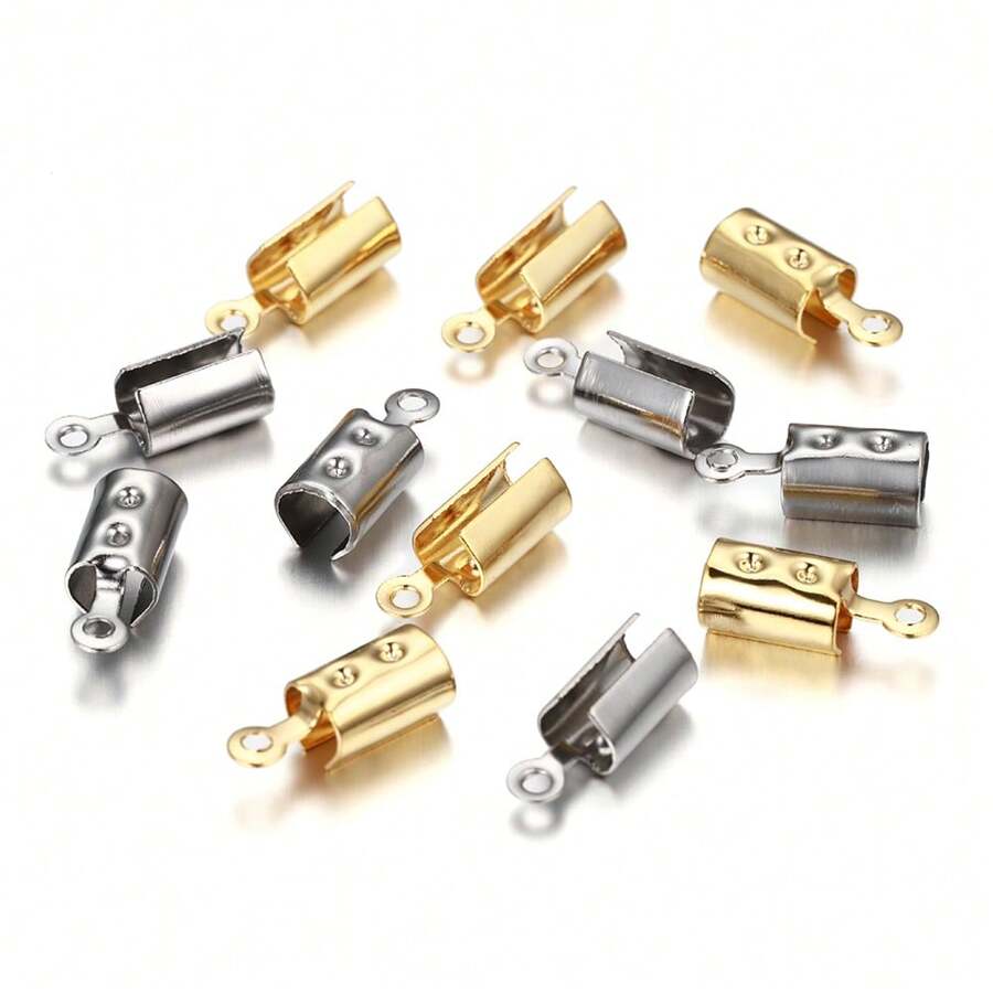30Pcs Stainless Steel Cord Clasp Hooks For DIY Jewelry Making Necklace Bracelet Accessories - Rope Buckle - View 1