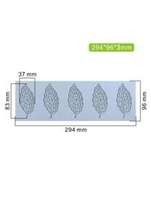 1pc Silicone Mold Coral Sugar Lace Mat DIY Silicone Cake Lace Mold For Cake Edge Decoration 3D Hollow Leaf Mold, Candy Mold For Gum Paste, Chocolate, Frosting, Butter, Soap - Multicolor - View 6