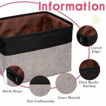 1PC Spersonalizowane niestandardowe pudełko do przechowywania dla chłopców i dziewcząt, spersonalizowane haftowane imię pojemnik na zabawki z uchwytami, organizer do przechowywania zabawek, składany kosz do przechowywania, prostokątny pojemnik na zabawki, ubrania, książki