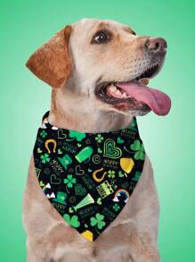 St. Patrick's Day Dog Bandana, Suitable For Small And Medium Dogs, High Quality Material, Unisex Design - Multicolor - View 9