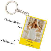 1pc Personalized Letter Acrylic Photo Keychain, Customized Couple/Name/Text Color Acrylic Keyring, Valentine's Day, Graduation, Birthday, Anniversary, Father's Day, Mother's Day, Best Friend, Gift For Him/Her
