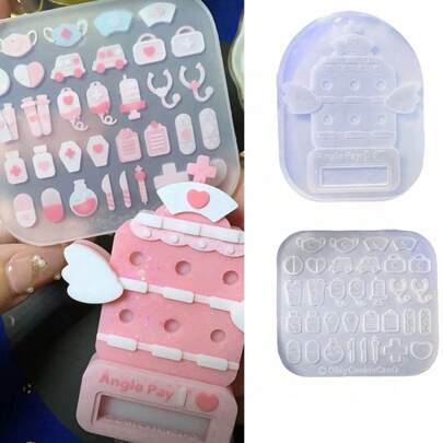 Medical Accessories Resin Casting Mold, Silicone Mold Accessories, Resin Liquid Mold, Resin Keychain Silicone Mold, Resin Mold