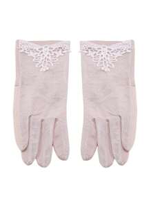 New 1 Pair Fashion Women Summer Sun Gloves Thin Layered Lace Design Comfortable Casual Breathable Summer Spring Hand Protection Short Gloves Outdoor Riding Cycling Hiking Driving Touch Screen Sunscreen Gloves - Multicolor - View 16