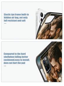 1 pieza Funda protectora personalizada para tableta resistente a golpes compatible con iPad 10ma generación/iPad Pro 11 pulgadas 2020/iPad 7ma (10.2 pulgadas)/iPad Pro 12.9 pulgadas 2020/iPad Pro 13 pulgadas (M4) 2024/iPad Pro 11 pulgadas (M4) 2024 y otros modelos, con patrón de foto personalizada de toda la familia, parejas, padres, hijos, mascotas, amigos u otros