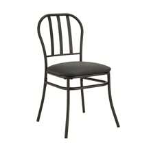 3-Piece Indoor Dining Bistro Set Wood Table Top Two Black Seat Chairs - Wood Table Top as pic - View 9