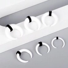 1 pieza/2 piezas Kits de estiramiento de vidrio acogedor 14G-2G Pinzas taper con anillos en O Retenedores de septo de búfalo Perforación corporal hipoalergénica