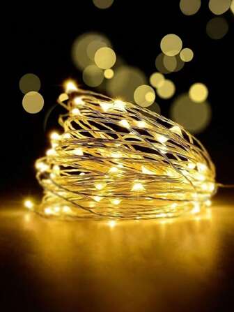 10/20/30/50/100 Battery Powered LED Fairy String Lights, Waterproof Firefly Lights To Add Romantic Atmosphere, Applicable For Mason Jars, Plants, Patio, Yard, Party Decor, Outdoor Camping & Picnic, Suitable For Wedding, Valentine's Day, Holiday & Daily Decoration