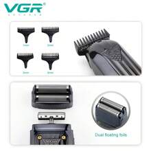VGR Professional Electric Hair Clipper Set, Adjustable Digital Display, Rechargeable Professional Grooming Clipper Set V-644 - Multicolor - View 6