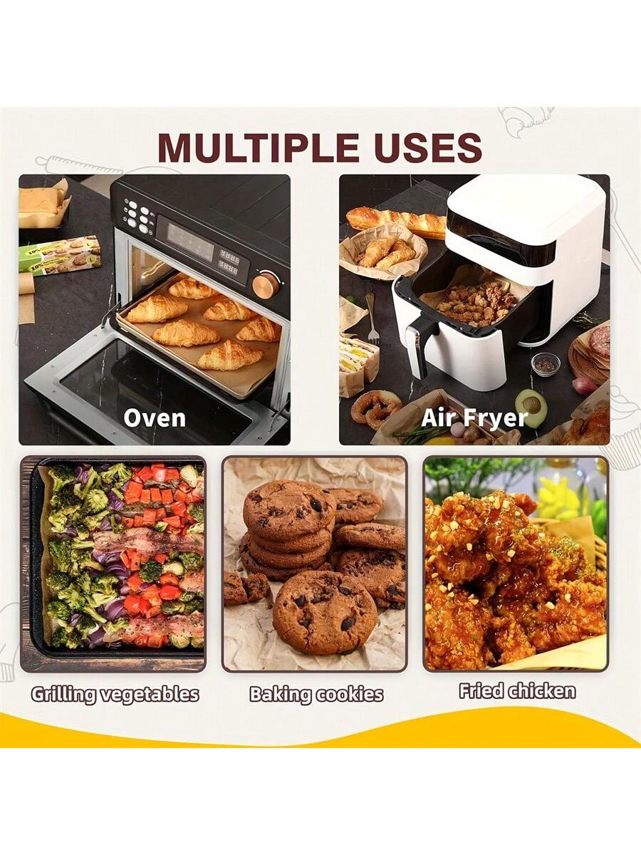 ورق خبز سيليكون لا يلتصق للطهي والشوي والقلي الهوا...