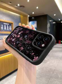 Ốp lưng điện thoại họa tiết hoa nhí lấp lấp lánh, chống bám vân tay, màu đen nhám, chống sốc, tương thích với Apple/Redmi/OPPO/Realme/Infinix. Phiên bản quốc tế, không phải phiên bản nội địa. - màu đen - Xem 6