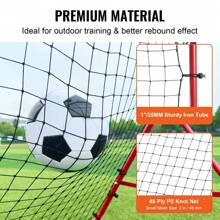 Soccer Rebounder Rebound Net Rebound Board, Portable Soccer Training Gift Football Wall, Angle Goal Net, Auxiliary Tools And Equipment For  All Ages, Easy To Install And Perfect Storage, Passing And Shooting Practice - 39"x39" Black - View 4