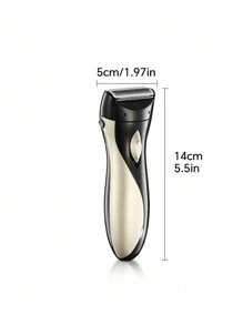 女士电动剃须刀，USB 充电式多功能剃须刀，配备不锈钢刀片，可去除面部、身体和比基尼区域的毛发，电池容量 500mAh