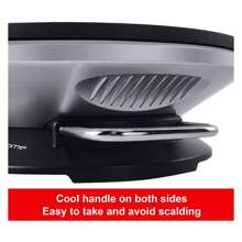 Crepe Maker - 13 Inch Crepe Maker & Electric Gdle & Non-Stick Pancake Maker-Crepe Pan Silver-A - 彩色 - 查看 3