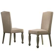 Set Of 2 Upholstered Nailhead Dining Chair