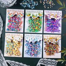 1PC, Romantisch licht boekhoudmateriaal Decoratieve stickers, Retro stijl, PET waterdicht materiaal, Met achterkant lijm, Scheur en plak, Schelp licht ambacht, Geschikt voor het decoreren van kalenders, plakboeken, plaquettes, enz., DIY collage beschikbaar, 6 patronen per stijl, 6 stijlen om uit te kiezen
