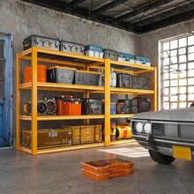 40" W Garage Shelving 2240LBS Storage Shelves Heavy Duty Shelving 4-Tier Adjustable Metal Shelves For Storage Rack Industrial Utility Shelf For Garage Pantry Warehouse,40" W X59.5 HX19.5 D