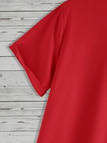 Valentine's Day Couple Matching T-Shirt Sets - Casual Short Sleeve Crew Neck With Unique Graphic Prints, 2pcs - Multicolor - View 7