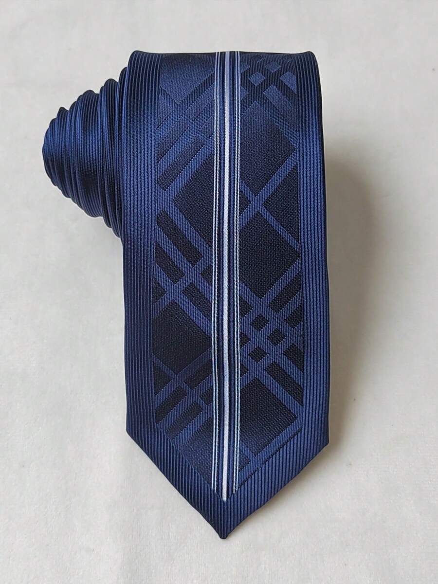 Men's Slim 3D Glitter Ties (6cm) - Màu xanh hải quân - Xem 1