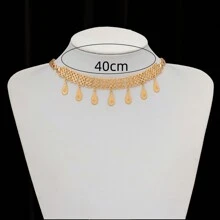 1 Vòng Cổ Khăn Quàng Cổ Nguyên Tố Vô Cực Hình Số 8, Chất Liệu Đồng Mạ Vàng 18K, Dây Xích Xương Đòn Nhiều Lớp, Trang Sức Vàng Sang Trọng Và Tuyệt Đẹp Cho Lễ Hội, Đám Cưới, Tiệc Trở Lại Trường Học, Quà Tặng Chúc Phúc Cho Người Yêu Và Bạn Thân, Thiết Kế Vòng Cổ Hình Tròn - Vàng - Xem 9