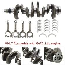 G4FD 1.6L Engine Crankshaft & Rods & Bearing For Hyun-Dai Accent Kia Rio Soul - 銀色 - 查看 5