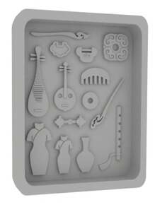 Cheongsam Accessories Resin Casting Mold, Silicone Mold, Resin Liquid Molds, Resin Keychain Silicone Mold, Resin Mold Components - Silicone - View 1