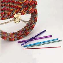 Crochet Kit 22 Colored Aluminum Needles + Case Ref:CL-55 - 彩色 - 查看 8