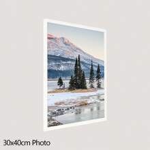 1/3 白色、黑色和木纹 30x40cm（适合 28.2x38.2cm 照片）室内海报装饰框无垫，适合作为家人和朋友的节日礼物，可水平或垂直展示 - 彩色 - 查看 17