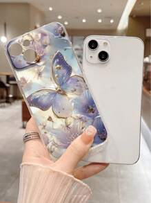 1个高透气性蝴蝶图案加厚防震保护手机壳,兼容 16/16 Pro/16 Plus/16 Pro Max、 15 Pro Max、 13、P14、P11软壳、P12防摔、XS、XR、7/8 P、7/8GES2、A50、A12、A32、A52、A72、A51、A21S、A13、A14、S22 Ultra、S23、A33、A53、S20 FE、Redmi 11、12 Pro、12/12X、Note 11、9A、9C、Polox3 NFC、Redmi 10、9、Note 9、12C、Note 11 Pro、Redmi 10C、Note 8 Pro 手机壳,国际版,非国内版 - 彩色 - 查看 4