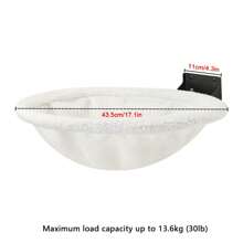 1pc Wall Mounted Cat Shelf, Modern Removable Cat Hammock Bed, Cat Wall Perch For Resting And Sleeping, Foldable Iron Frame, Maximum Load Capacity 12kg (26lb)