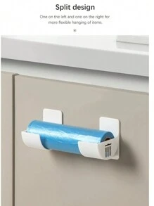 1 对可调节橱柜侧壁安装储物整理架，无需钻孔