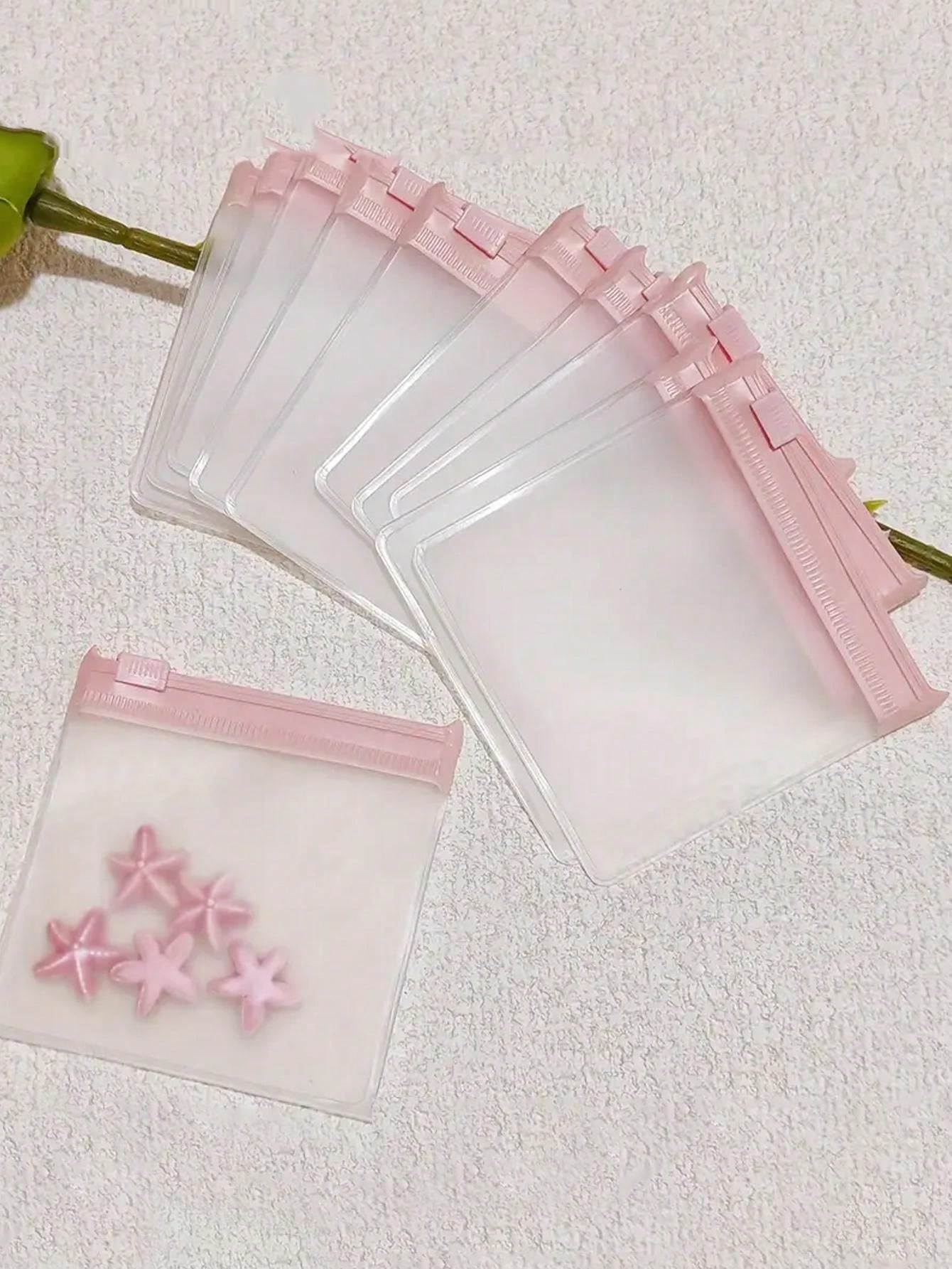 1pc/20pcs Portable Clear Jewelry Storage Bag, 84/160 Grids Large Capacity Earrin