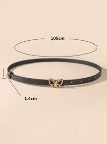4pcs/Set Multicolor Gold-Tone Alloy Buckle Belts, Versatile For Daily Use - Black and White Camel - View 10