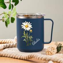 Personalized Bridesmaid Coffee Mug, Custom Birth Flower Tumbler, Bridesmaid Proposal, Stainless Steel Water Bottle, Bride Party Gifts, Valentines Gift For Women, Reusable, Multi-Functional, Ornamental, Easy To Clean, Stylish, Exquisite, High-Quality, Cute, Adorable, Custom, Personalized, Unique, Ideal Gifts For Him, Ideal Gifts For Her, Her, Boyfriend, Girlfriend, Dad, Mom, Family, Friends, Son, Daughter, School Students, Workers, Kids, Office, Tea Room, School, Home,Home Refresh