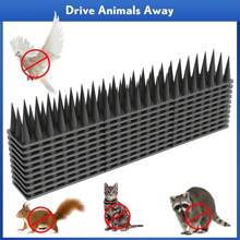 COSANSYS Bird Spikes,24 Pack Bird Deterrent Spikes For Outside,Bird Spikes For Outside Used Outdoors To Repel Birds, Squirrels, And Raccoons. Deterrents Used On Fences, Roofs, And Walls To Keep Birds Away 10M  24 Pack 10M Black Anti Bird Spikes Upgraded Bird Spikes For Outside Outdoor Fence To Keep Birds Away From Squirrel Raccoon Cat Fox Animal - Black - View 1