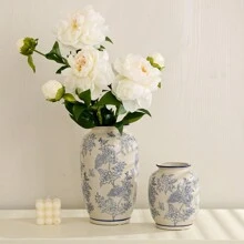 Superior Sense Of Light Luxury New Chinese Celadon Vintage Ceramic Vase Living Room Water To Raise Flower Arrangements Fresh Flower Decorations Ornaments Gifts Birthday Graduation Home Decor Room Decor Flower Vase Glass Vase - Multicolor - View 5