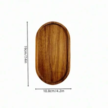 1 pieza Bandeja de madera, adecuada para comida, tabla de charcutería, plato de quesos, bandeja de cama, bandeja de mesa de café, bandeja de té, decoración de mesa de cocina y comedor, apta para varias ocasiones, regalo de Navidad - Amarillo - Ver 14
