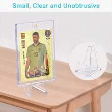 Card Display Stand, Clear Card Stands, Acrylic Card Display, Mini Card Stands For Sports Cards, Sports Card Holder, Graded Card Display, Home Decor, Room Decor Gifts Birthday Graduation - Multicolor - View 6